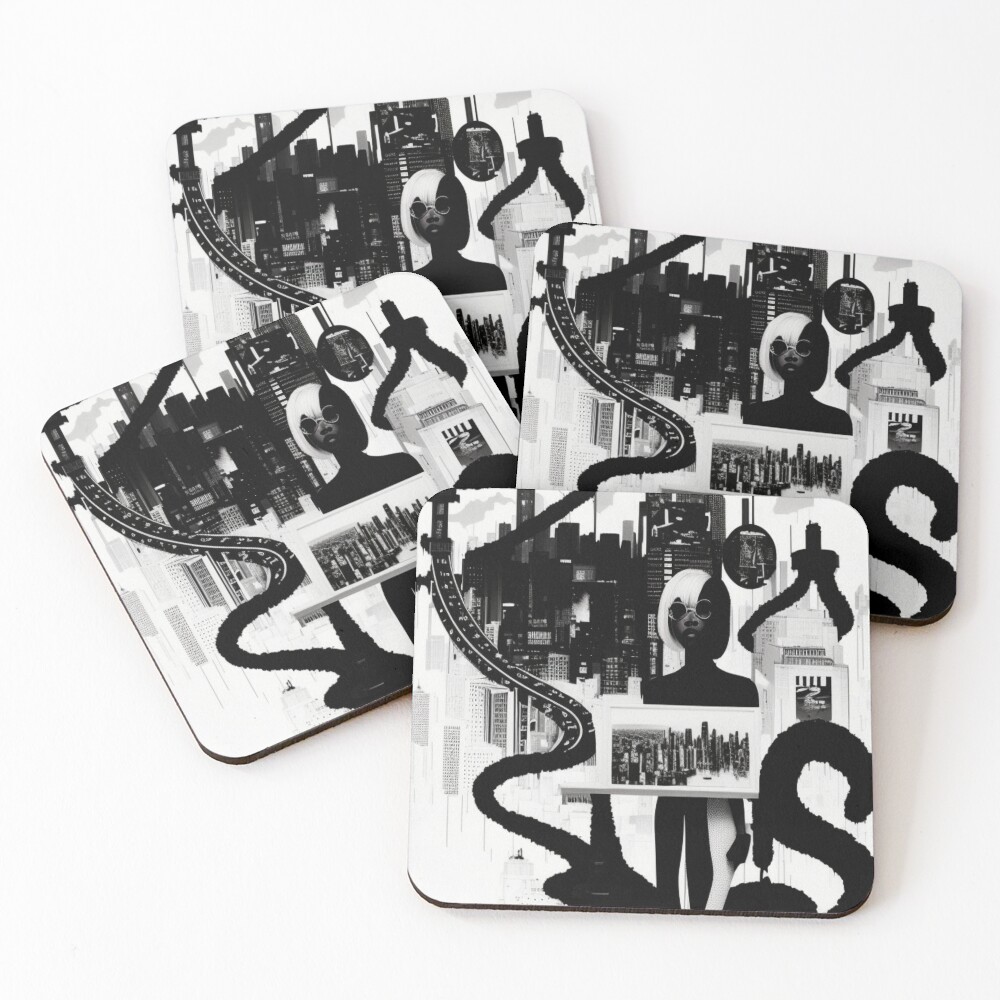 Item preview, Coasters (Set of 4) designed and sold by Roxbuc.