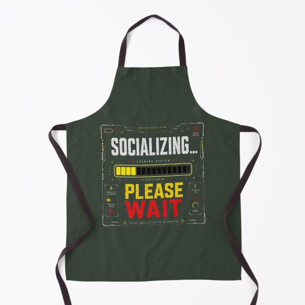 Item preview, Socializing Please Wait Funny Introvert Loading Design designed and sold by LowBatteryStudio ⭐.
