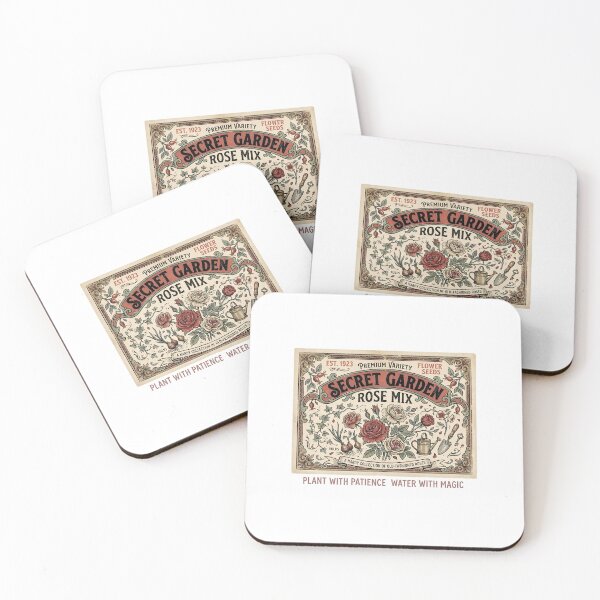 Item preview, Secret Garden Rose Mix Vintage Seed Packet Design designed and sold by Fenay Designs.