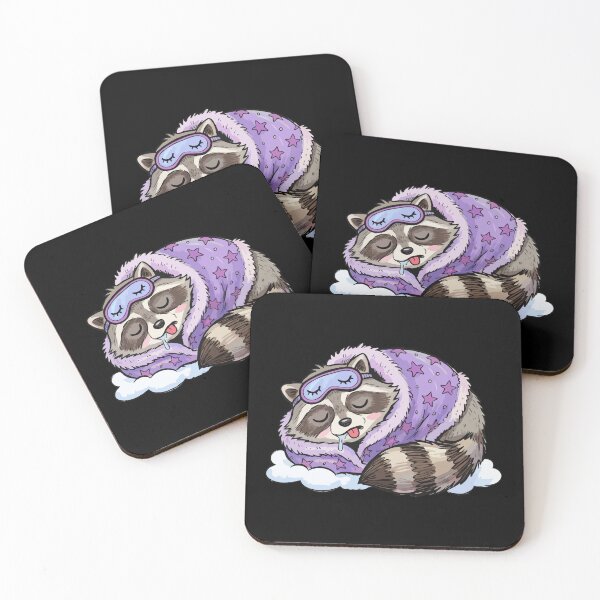 Item preview, Resting Ring-Tailed Trash Panda designed and sold by Emegan Print Art.