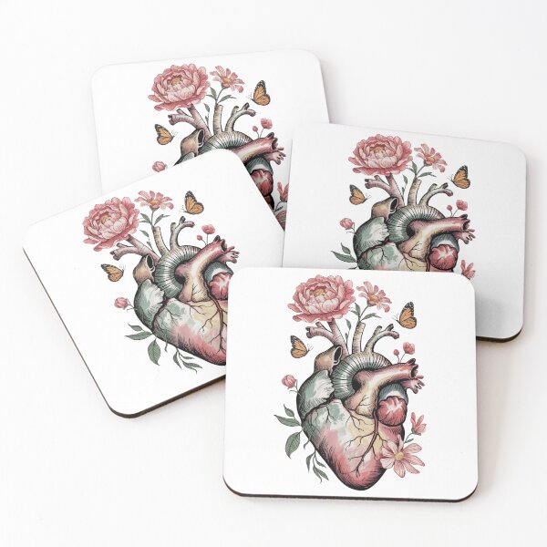 Item preview, Mother’s Heart Garden - Floral Anatomical Heart Art designed and sold by Design_Your_Day.