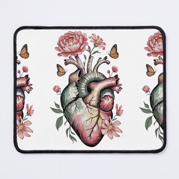 Item preview, Mother’s Heart Garden - Floral Anatomical Heart Art designed and sold by Design_Your_Day.