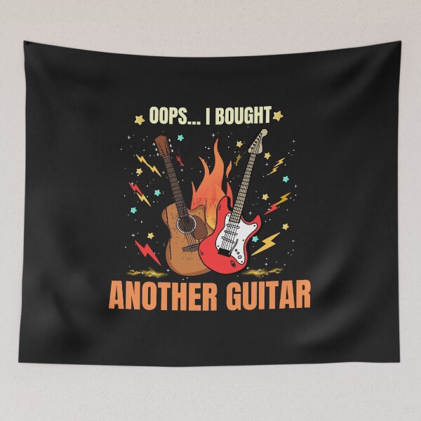 Item preview, Oops I Bought Another Guitar Funny Guitar Player Design designed and sold by Joyful-Pixel.