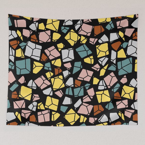 Item preview, Colorful Mosaic Geometric Pattern designed and sold by Khadigadesings.