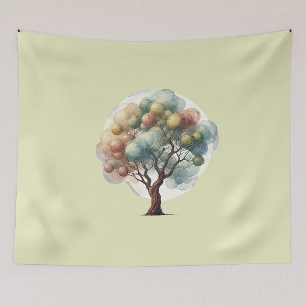 Item preview, Dreamy Watercolor Macadamia Tree designed and sold by quigeebo designs.