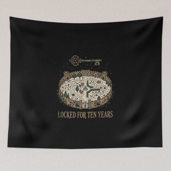 Item preview, Locked For Ten Years Secret Garden Round Map Design designed and sold by Fenay Designs.