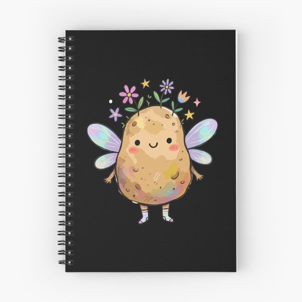 Item preview, Kawaii Cottagecore Iridescent Winged Spud designed and sold by Emegan Print Art.