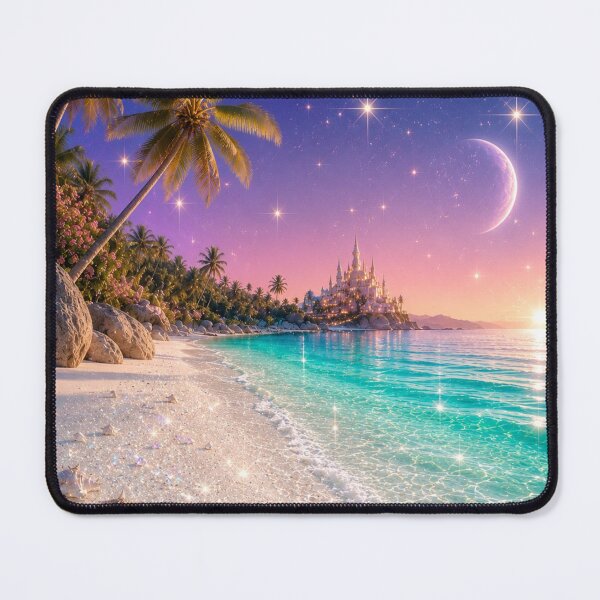Item preview, Fantasy Beach Colorful Art designed and sold by AureliasDesignStudio.