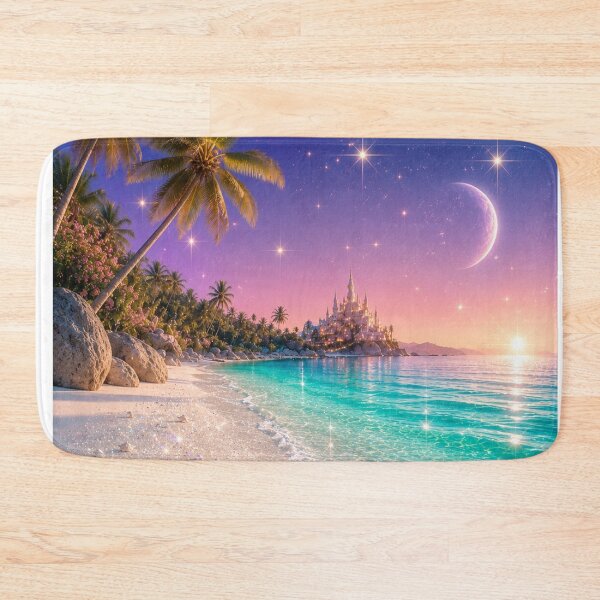 Item preview, Fantasy Beach Colorful Art designed and sold by AureliasDesignStudio.