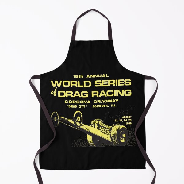 Item preview, 1968 World Series of Drag Racing, Cordova Dragway, Drag City, Illinois - yellow print. designed and sold by retropetrol.