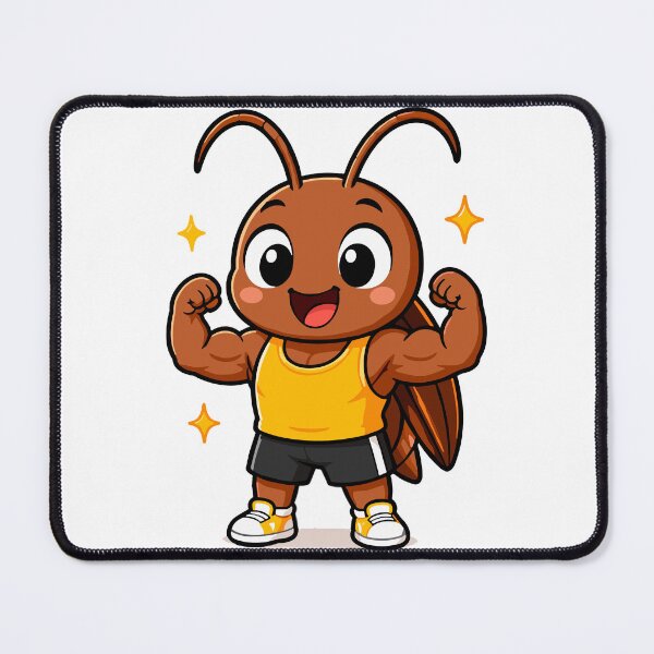 Item preview, Strong Cockroach Cartoon Sticker designed and sold by Krincydigitalart.