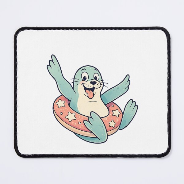 Item preview, Cute Seal With Floatie Summer Beach Graphic designed and sold by SoftSproutstu.