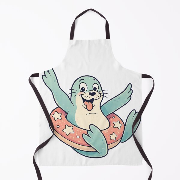 Item preview, Cute Seal With Floatie Summer Beach Graphic designed and sold by SoftSproutstu.