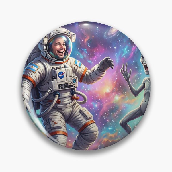 Item preview, Astronauta & alien in space designed and sold by Bandey one.