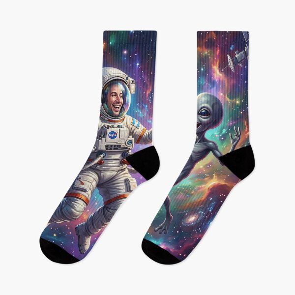 Item preview, Astronauta & alien in space designed and sold by Bandey one.