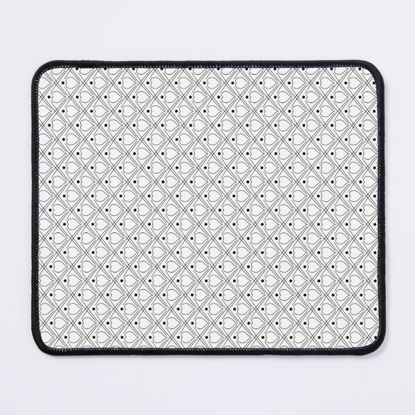 Item preview, Elegant Black and White Heart Diamond Lattice Pattern designed and sold by StudioNoRule.