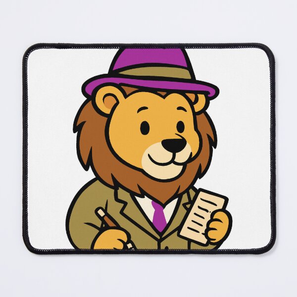 Item preview, Cute Lion Businessman Sticker designed and sold by Krincydigitalart.