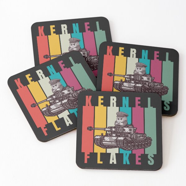 Item preview, Colonel Kernel’s Tank Flakes - Funny Military Corn Pun Retro Design designed and sold by 2msons.