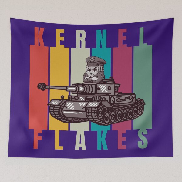 Item preview, Colonel Kernel’s Tank Flakes - Funny Military Corn Pun Retro Design designed and sold by 2msons.