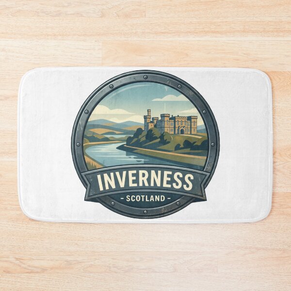 Item preview, Inverness Scotland Highland Travel Badge Art designed and sold by redsharkuk.
