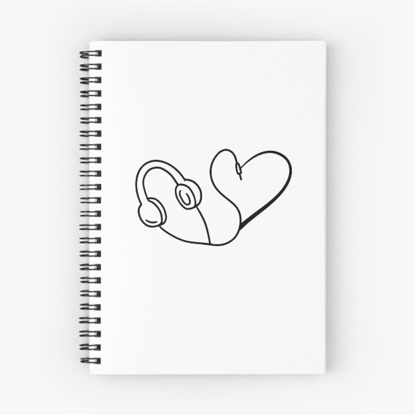 Item preview, Heart with Headphones designed and sold by MolivoDesign.