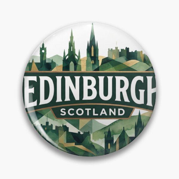 Item preview, Edinburgh Scotland Classic Travel Badge Art designed and sold by redsharkuk.