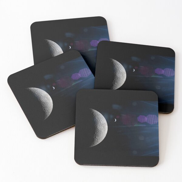Item preview, Moon and Earth cruising through Space Artemis II designed and sold by Weston  Westmoreland.