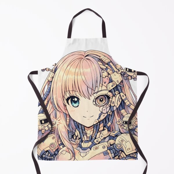 Item preview, Anime Girl Robot Cyberpunk Sci Fi Graphic designed and sold by SoftSproutstu.