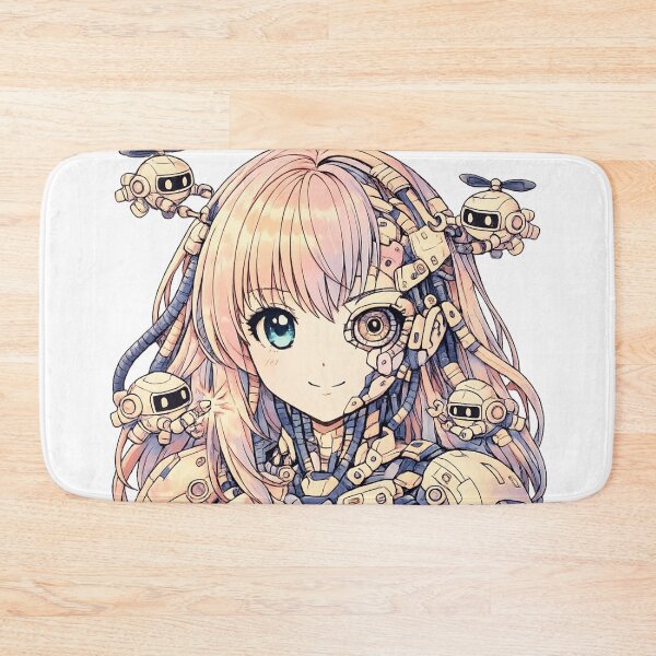 Item preview, Anime Girl Robot Cyberpunk Sci Fi Graphic designed and sold by SoftSproutstu.