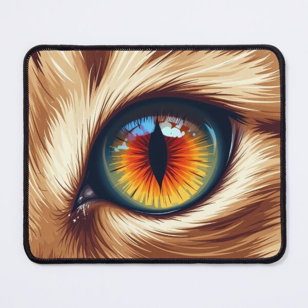 Item preview, Cat Eye - Detailed Illustration Art Print designed and sold by dosuki Store.