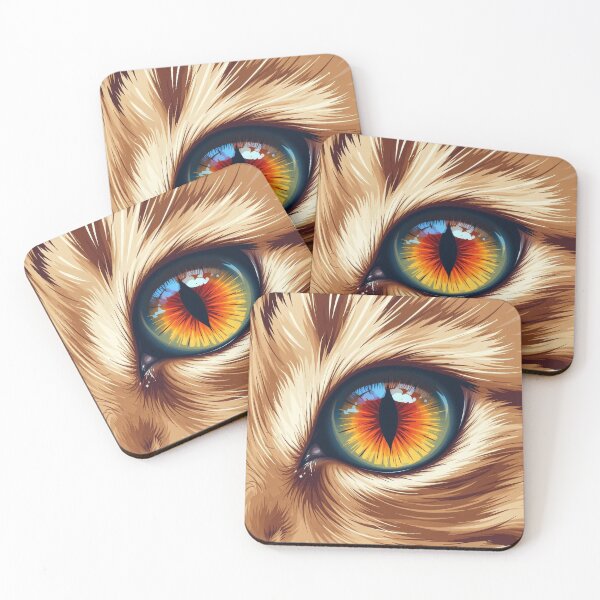 Item preview, Cat Eye - Detailed Illustration Art Print designed and sold by dosuki Store.