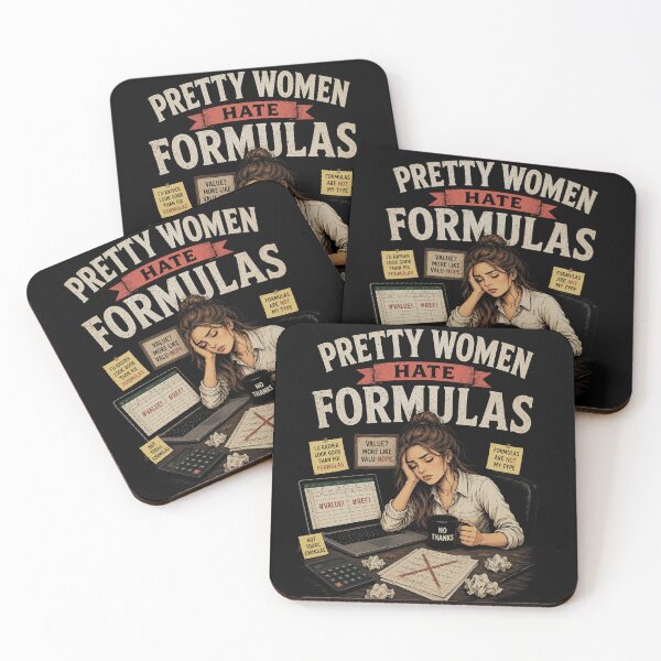 Item preview, Pretty Women Hate Formulas – Funny Office Humor Vintage T-Shirt designed and sold by @SHINTOSARTSTORE.