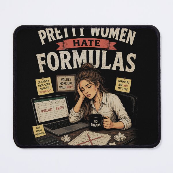 Item preview, Pretty Women Hate Formulas – Funny Office Humor Vintage T-Shirt designed and sold by @SHINTOSARTSTORE.