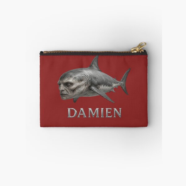 Item preview, Damien the Human-Faced Shark – Surreal Horror Creature designed and sold by Unreasonableart.