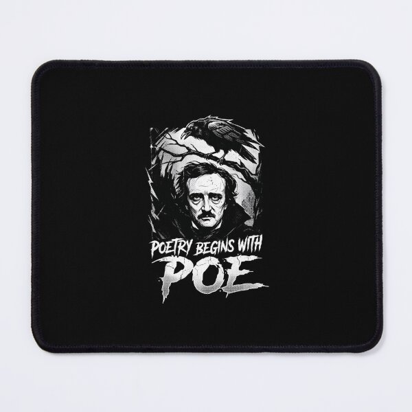 Item preview, Poetry Begins With Poe Edgar Allan Poe Minimal Gothic Design designed and sold by Fenay Designs.