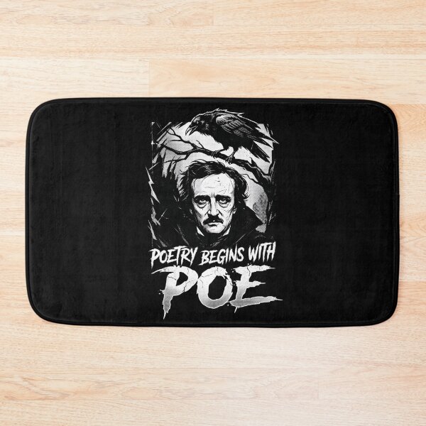 Item preview, Poetry Begins With Poe Edgar Allan Poe Minimal Gothic Design designed and sold by Fenay Designs.