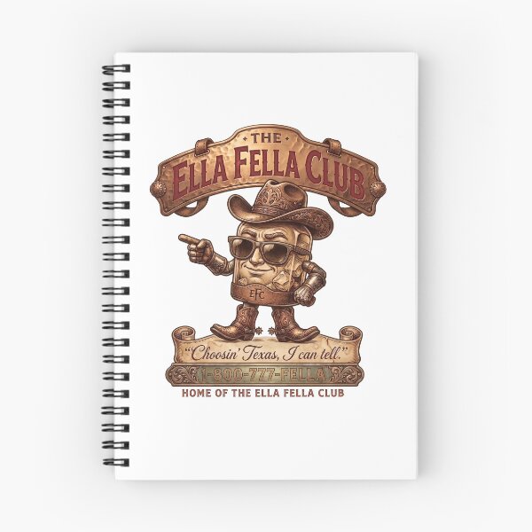Item preview, Vintage The Ella Fella Club Cowboy Western Humor designed and sold by phoebelevine.