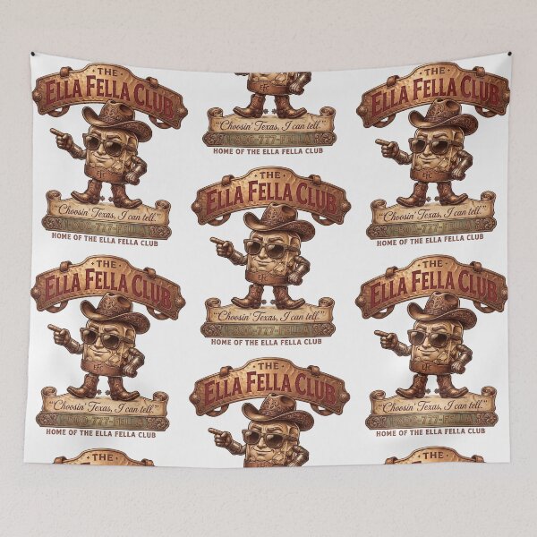 Item preview, Vintage The Ella Fella Club Cowboy Western Humor designed and sold by phoebelevine.