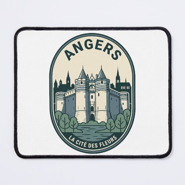 Item preview, Vintage Angers France Castle Travel Badge designed and sold by k3rstman1.