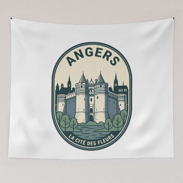 Item preview, Vintage Angers France Castle Travel Badge designed and sold by k3rstman1.