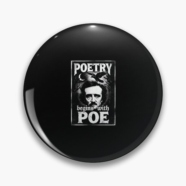 Item preview, Poetry Begins With Poe Edgar Allan Poe Vintage Poster designed and sold by Fenay Designs.