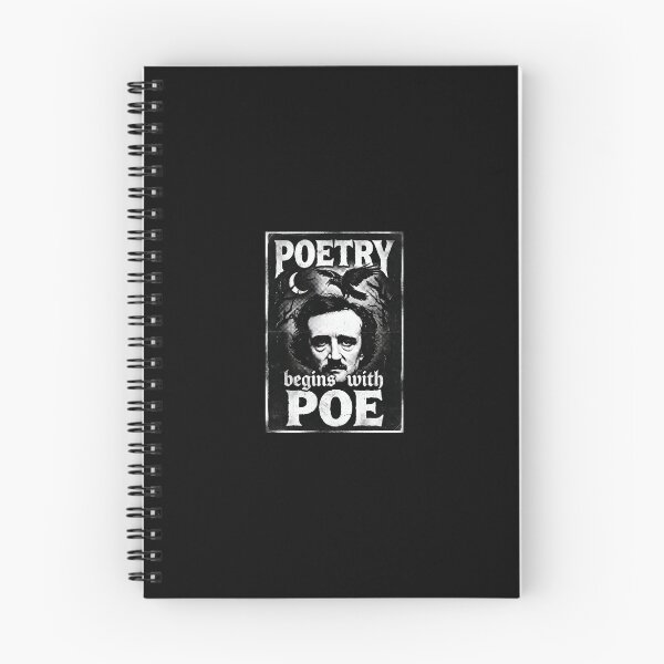 Item preview, Poetry Begins With Poe Edgar Allan Poe Vintage Poster designed and sold by Fenay Designs.