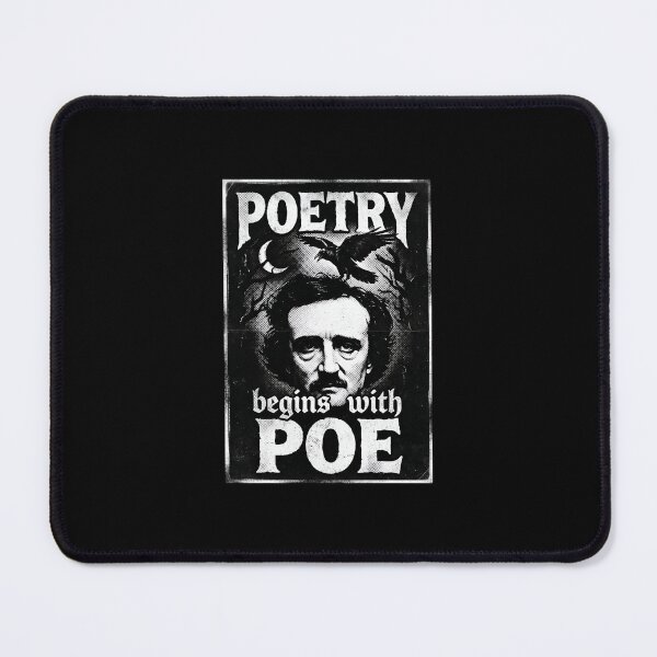 Item preview, Poetry Begins With Poe Edgar Allan Poe Vintage Poster designed and sold by Fenay Designs.