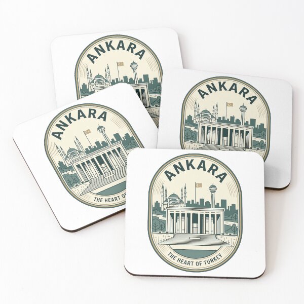 Item preview, Ankara Turkey Vintage Travel Badge Skyline designed and sold by k3rstman1.