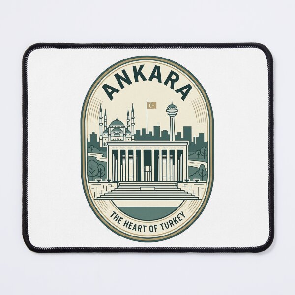 Item preview, Ankara Turkey Vintage Travel Badge Skyline designed and sold by k3rstman1.