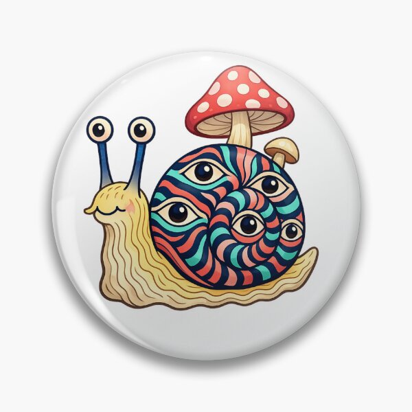 Item preview, Psychedelic Snail Trippy Retro Graphic Art designed and sold by SoftSproutstu.