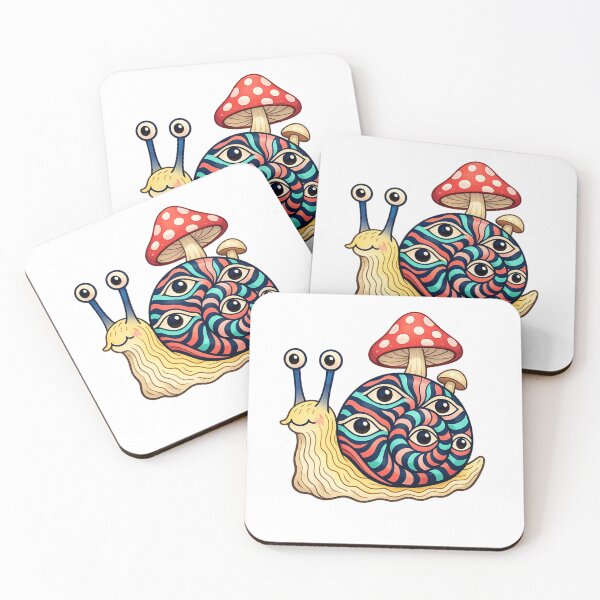 Item preview, Psychedelic Snail Trippy Retro Graphic Art designed and sold by SoftSproutstu.