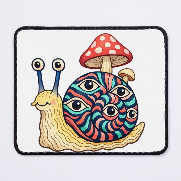 Item preview, Psychedelic Snail Trippy Retro Graphic Art designed and sold by SoftSproutstu.
