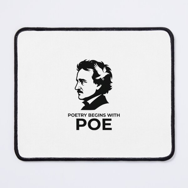 Item preview, Poetry Begins With Poe Edgar Allan Poe Silhouette Design designed and sold by Fenay Designs.