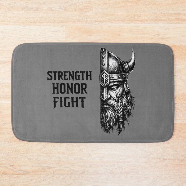 Item preview, Strength Honor Fight – Viking Warrior Design designed and sold by MarketWolf.